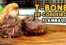 Como Fazer T-Bone de Cordeiro Flambado - Tv Churrasco - Mestres do Churrasco