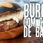 Hambúrguer com Requeijão e Bacon - Burger com Creme de Bacon - Canal Rango