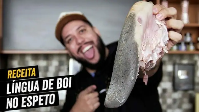 Língua de Boi no Espeto - Muito Macia e Saborosa - BBQ em Casa
