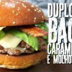 Smash Burger Duplo com Bacon Caramelizado e Molho Especial - Canal Rango