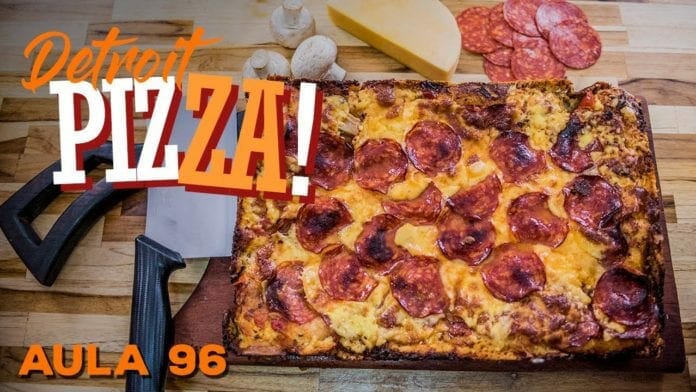 Detroit Pizza (Receita de Pizza de Forno Perfeita) - Cansei de Ser Chef