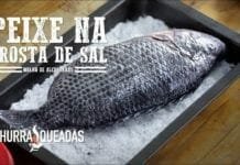 Tilápia Assada na Crosta de Sal no Mini Peppe - Churrasqueadas