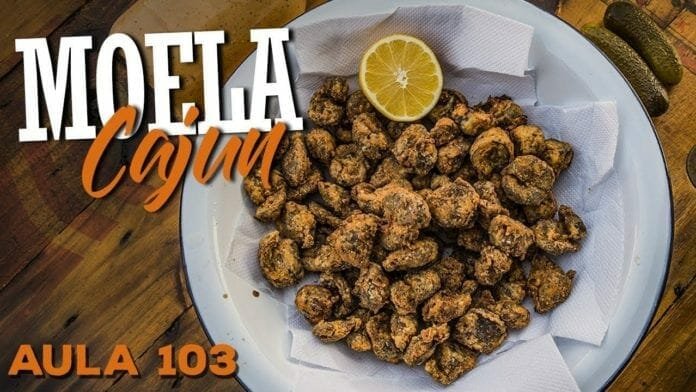 Moela Cajun (Como Fazer Moela Frita com Picles) - Cansei de Ser Chef