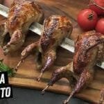 Codorna no Espeto - BBQ em Casa