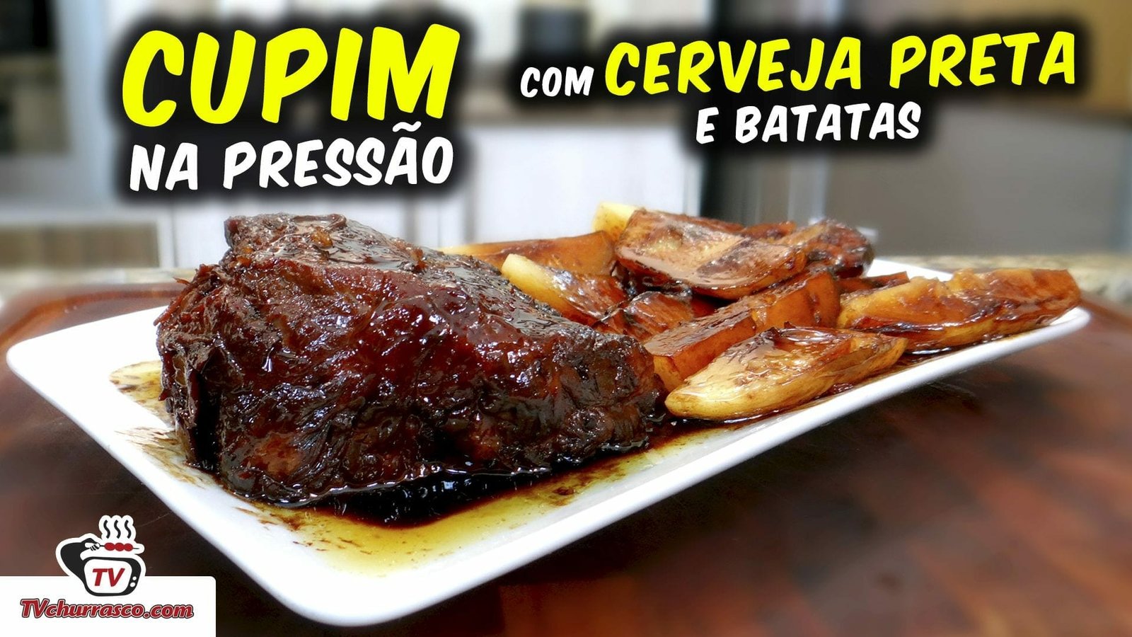 Cupim na Panela de Pressão com Cerveja Preta e Batatas - Tv Churrasco