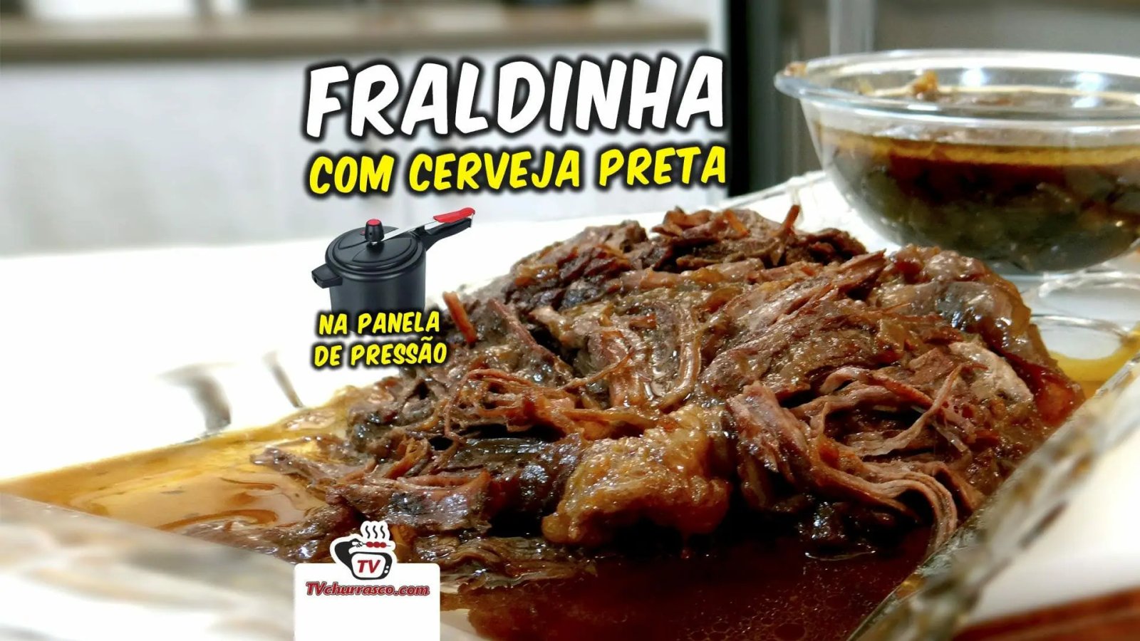 Fraldinha na Panela de Pressão com Cerveja Preta e Cebola - TvChurrasco
