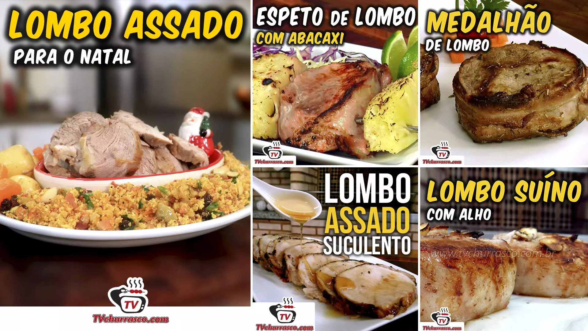 5 Receitas de Lombo Suíno Tv Churrasco