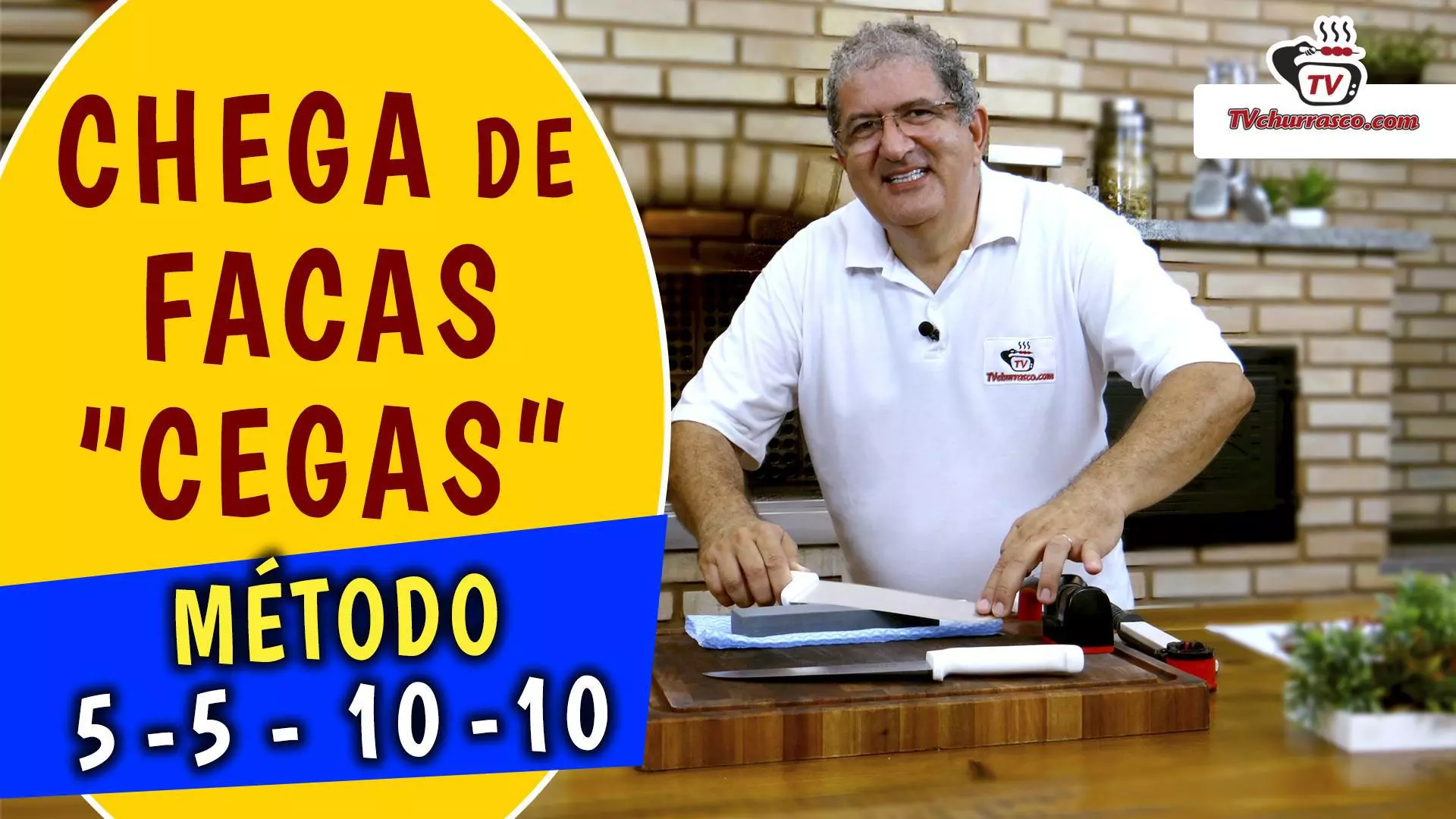Dica de Churrasco Como Afiar Facas com Pedra