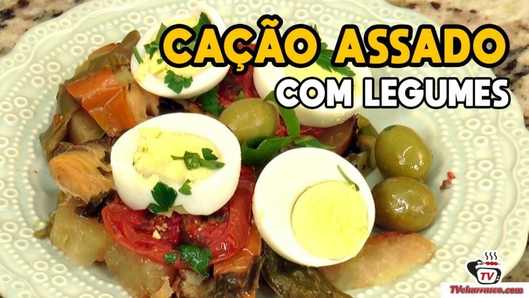 Receita de Cação Assado com Legumes