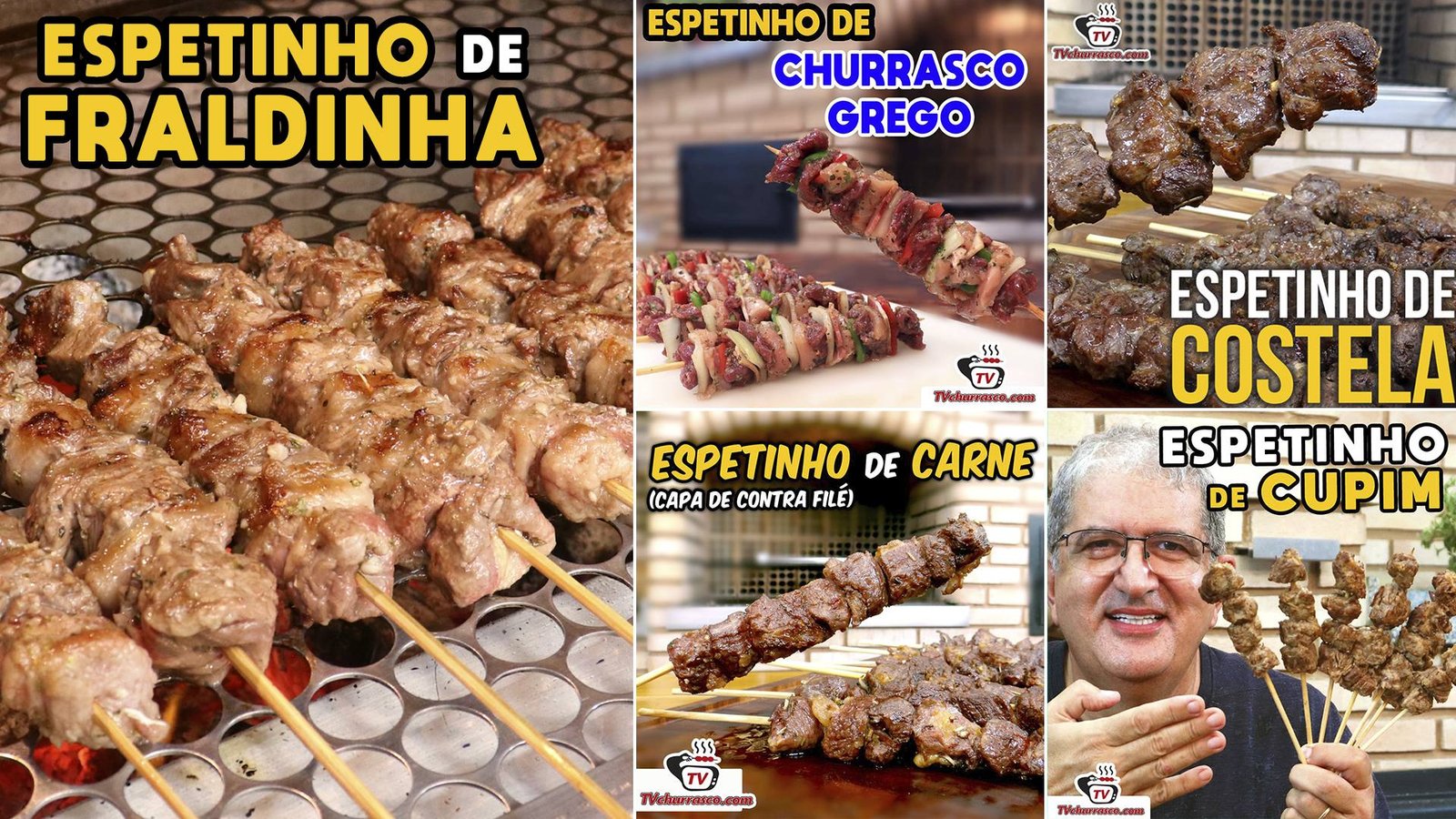 Como Fazer Espetinho de Carne com Fraldinha - Tv Churrasco 