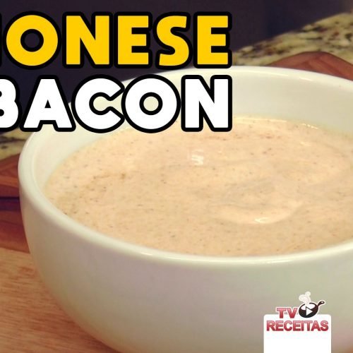 MAIONESE DE BACON SEM OVOS FÁCIL E DELICIOSA