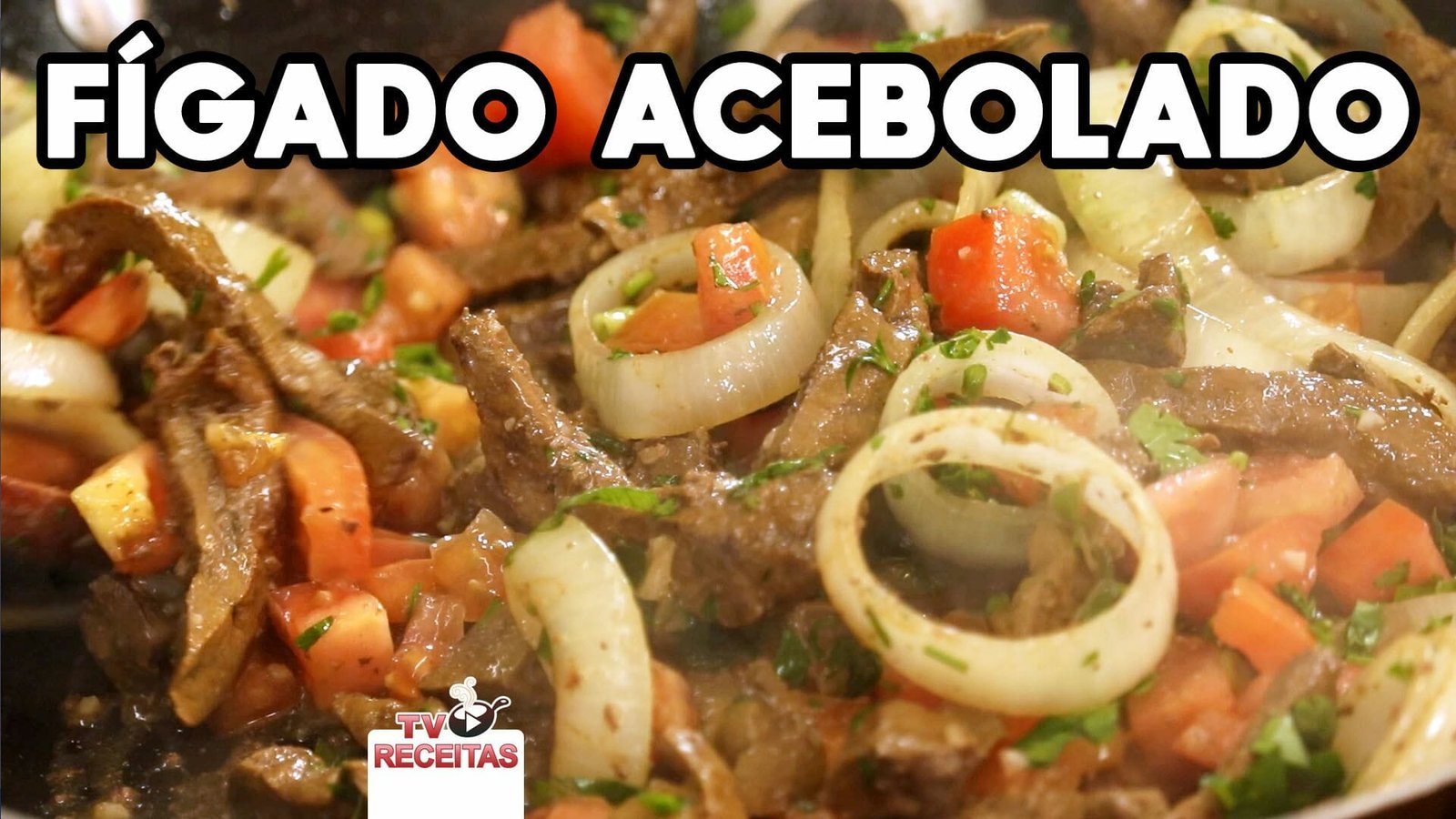 Fígado de boi acebolado - muito macio e saboroso