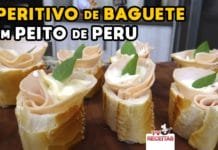 Aperitivo de Baguete com Peito de Peru - Tv Receitas-SITE